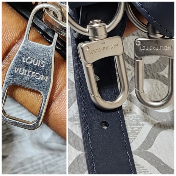 Authentic Louis Vuitton Damier Cobalt Canvas Dandy MM Briefcase Bag - Picture 15 of 16